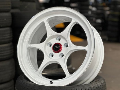 New 18X8.5 ET35 Enkei PF06 Rim (4 wheel) Gloss White 5X114.3