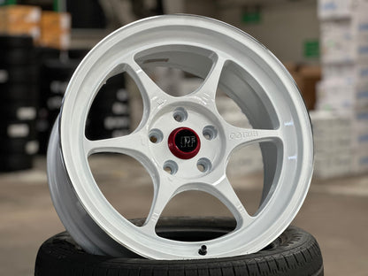 New 18X8.5 ET35 Enkei PF06 Rim (4 wheel) Gloss White 5X114.3