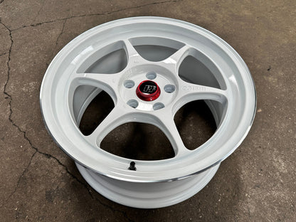 New 18X8.5 ET35 Enkei PF06 Rim (4 wheel) Gloss White 5X114.3