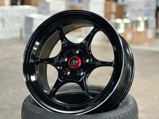 New 18X8.5 ET35 Enkei PF06 Rim (4 wheel) Matt Black 5X114.3
