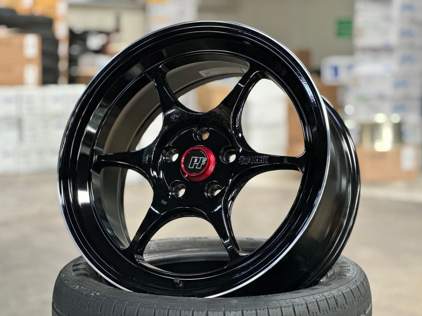 New 18X8.5 ET35 Enkei PF06 Rim (4 wheel) Matt Black 5X114.3