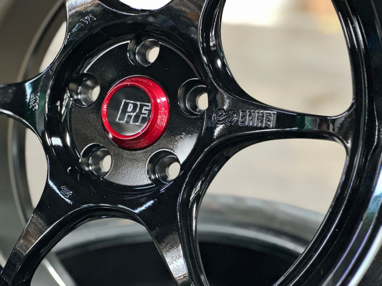 New 18X8.5 ET35 Enkei PF06 Rim (4 wheel) Gloss White 5X114.3