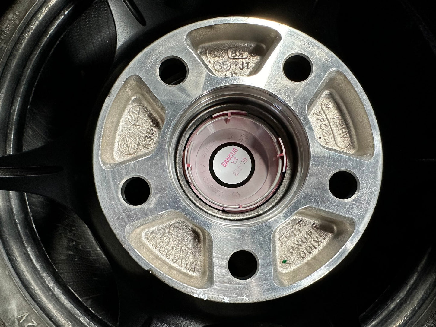 New 18X8.5 ET35 Enkei PF06 Rim (4 wheel) Matt Black 5X114.3