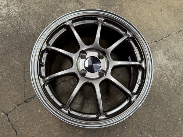 New 16X7 ET45 Enkei PF09 Rim (4 wheel) Matt Gunmetal 4X100