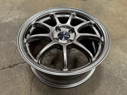 New 16X7 ET45 Enkei PF09 Rim (4 wheel) Matt Gunmetal 4X100