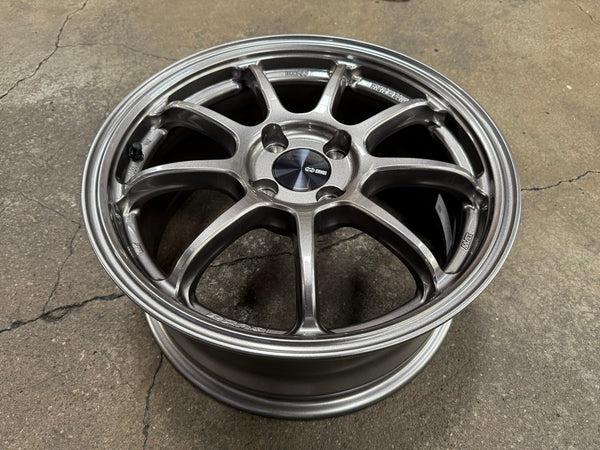 New 16X7 ET45 Enkei PF09 Rim (4 wheel) Matt Gunmetal 4X100