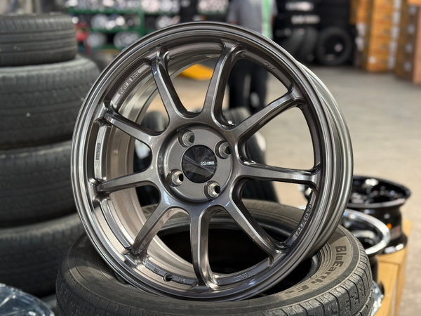 New 17X7 ET38 Enkei PF09 Rim (4 wheel) Matt Gunmetal 4X100