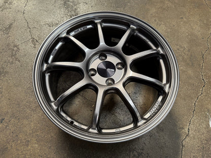 New 17X7 ET38 Enkei PF09 Rim (4 wheel) Matt Gunmetal 4X100