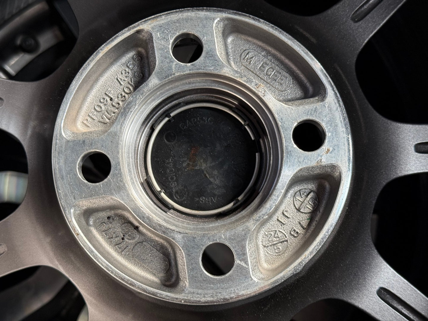 New 17X7 ET38 Enkei PF09 Rim (4 wheel) Matt Gunmetal 4X100