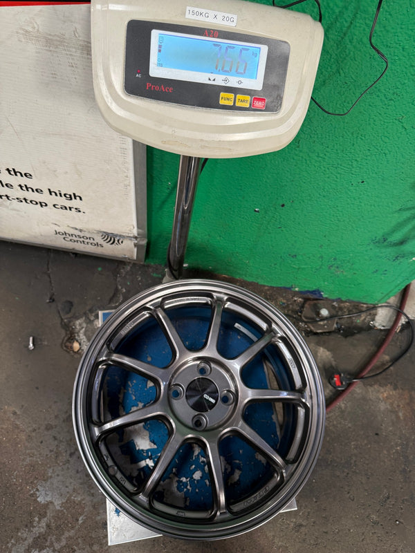 New 17X7 ET38 Enkei PF09 Rim (4 wheel) Matt Gunmetal 4X100