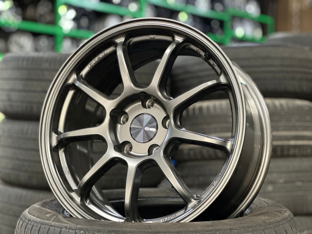 New 17X8 ET35 Enkei PF09 Rim (4 wheel) Matt Gunmetal 5X114.3