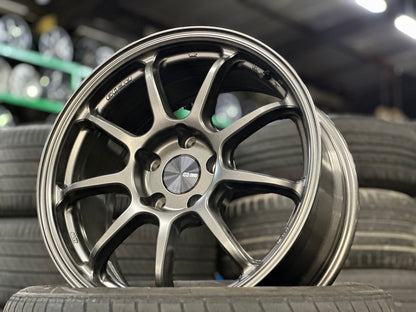 New 17X8 ET35 Enkei PF09 Rim (4 wheel) Matt Gunmetal 5X114.3
