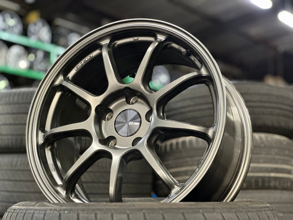 New 17X8 ET35 Enkei PF09 Rim (4 wheel) Matt Gunmetal 5X114.3