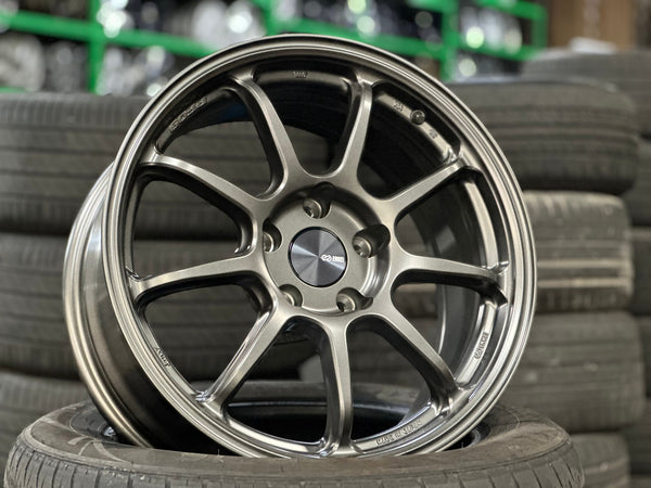 New 17X8 ET35 Enkei PF09 Rim (4 wheel) Matt Gunmetal 5X114.3