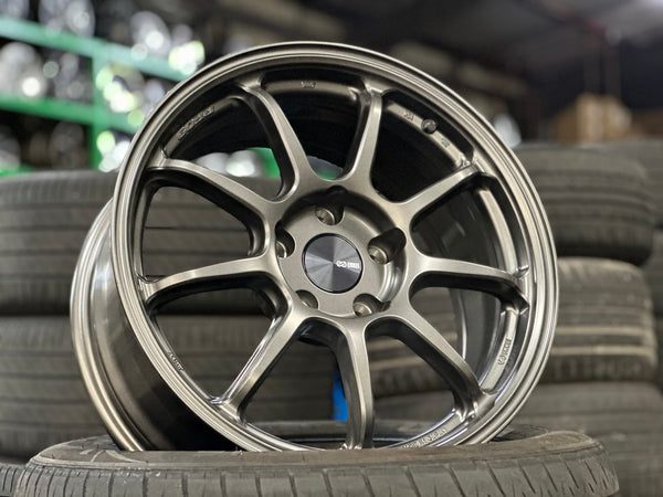 New 17X8 ET35 Enkei PF09 Rim (4 wheel) Matt Gunmetal 5X114.3