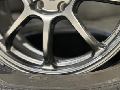 New 17X8 ET35 Enkei PF09 Rim (4 wheel) Matt Gunmetal 5X114.3