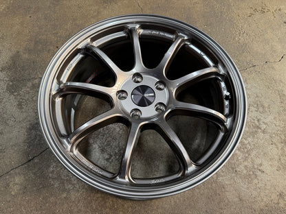 New 18X8.5 ET45 Enkei PF09 Rim (4 wheel) Gloss Gunmetal 5X112