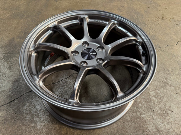 New 18X8.5 ET45 Enkei PF09 Rim (4 wheel) Gloss Gunmetal 5X112
