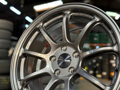 New 18X8.5 ET45 Enkei PF09 Rim (4 wheel) Gloss Gunmetal 5X112