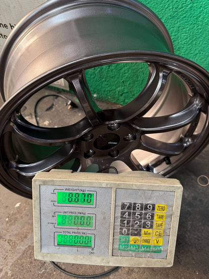 New 18X8.5 ET45 Enkei PF09 Rim (4 wheel) Gloss Gunmetal 5X112