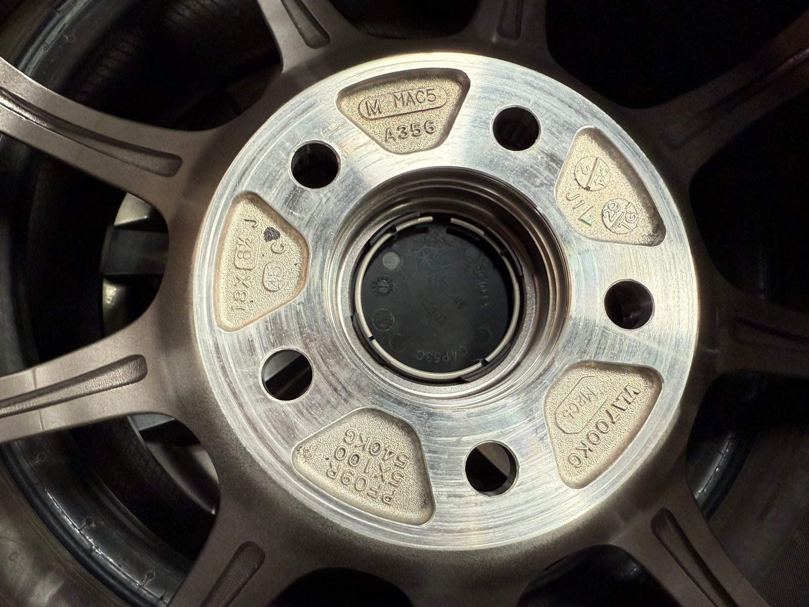 NEW 18X8.5 ET45 Enkei PF09 Japan Rim (4 wheel) Dark Silver 5X112