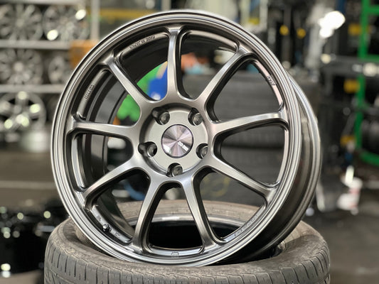 New 18X8.5 ET38 Enkei PF09 Rim (4 wheel) Matt Gunmetal 5X114.3