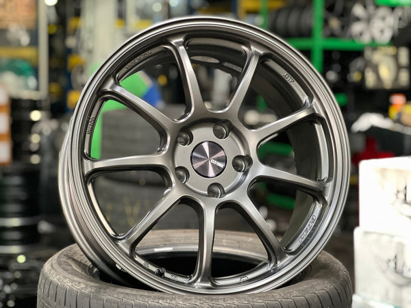 New 18X8.5 ET38 Enkei PF09 Rim (4 wheel) Matt Gunmetal 5X114.3