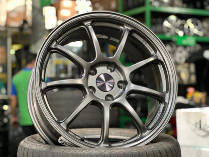 New 18X8.5 ET38 Enkei PF09 Rim (4 wheel) Matt Gunmetal 5X114.3