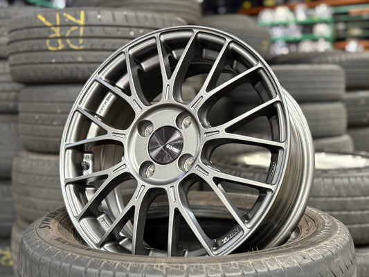 New 15X6 ET45 Enkei PFM1 Rim (4 wheel) Matt Gunmetal 4X100