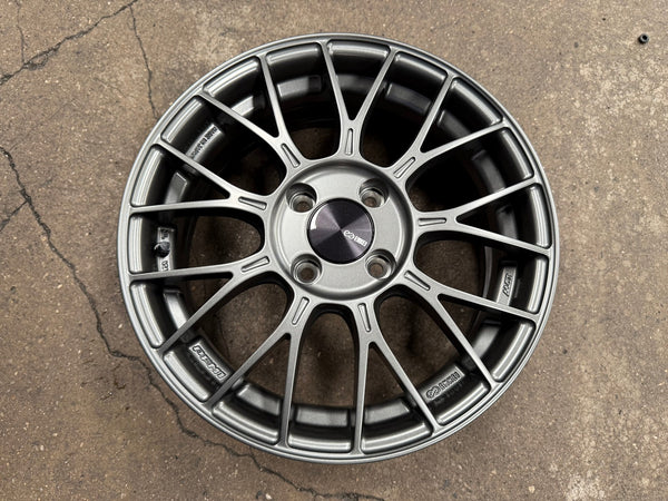 New 15X6 ET45 Enkei PFM1 Rim (4 wheel) Matt Gunmetal 4X100