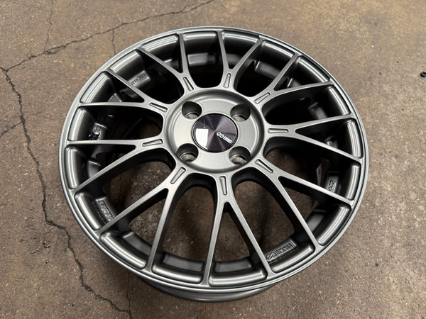 New 15X6 ET45 Enkei PFM1 Rim (4 wheel) Matt Gunmetal 4X100