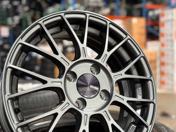 New 15X6 ET45 Enkei PFM1 Rim (4 wheel) Matt Gunmetal 4X100