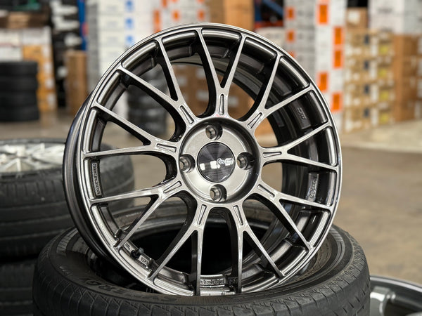 New 16X6.5 ET38 Enkei PFM1 Rim (4 wheel) Gloss Gunmetal 4X100