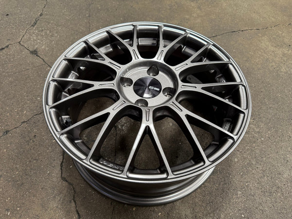 New 16X6.5 ET38 Enkei PFM1 Rim (4 wheel) Gloss Gunmetal 4X100