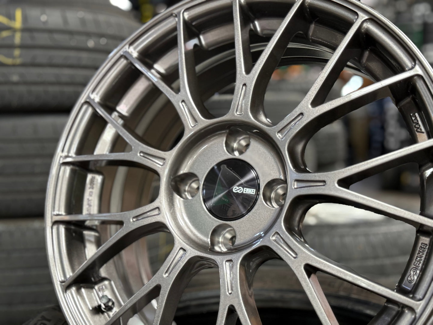 New 16X6.5 ET38 Enkei PFM1 Rim (4 wheel) Gloss Gunmetal 4X100