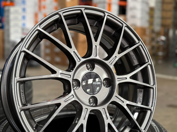 New 16X6.5 ET38 Enkei PFM1 Rim (4 wheel) Gloss Gunmetal 4X100