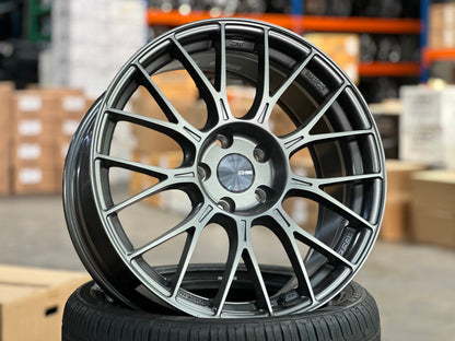 New 18X8.5 ET35 Enkei PFM1 Rim (4 wheel) Matt Gunmetal 5X114.3