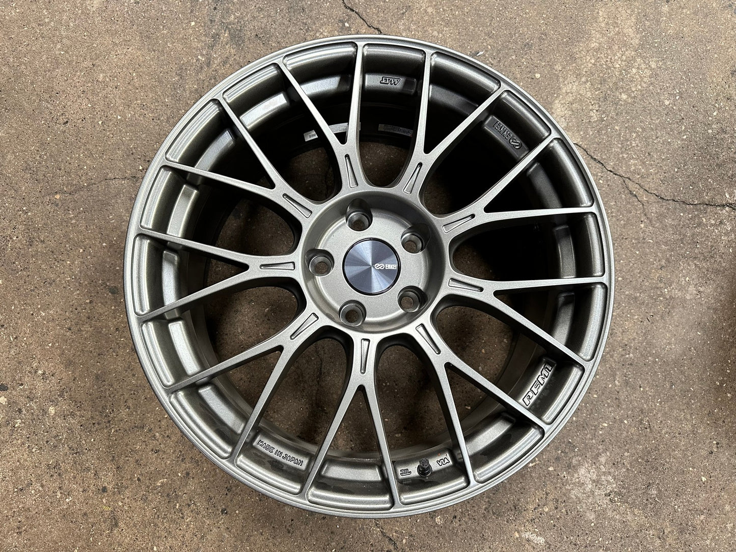 New 18X8.5 ET35 Enkei PFM1 Rim (4 wheel) Matt Gunmetal 5X114.3