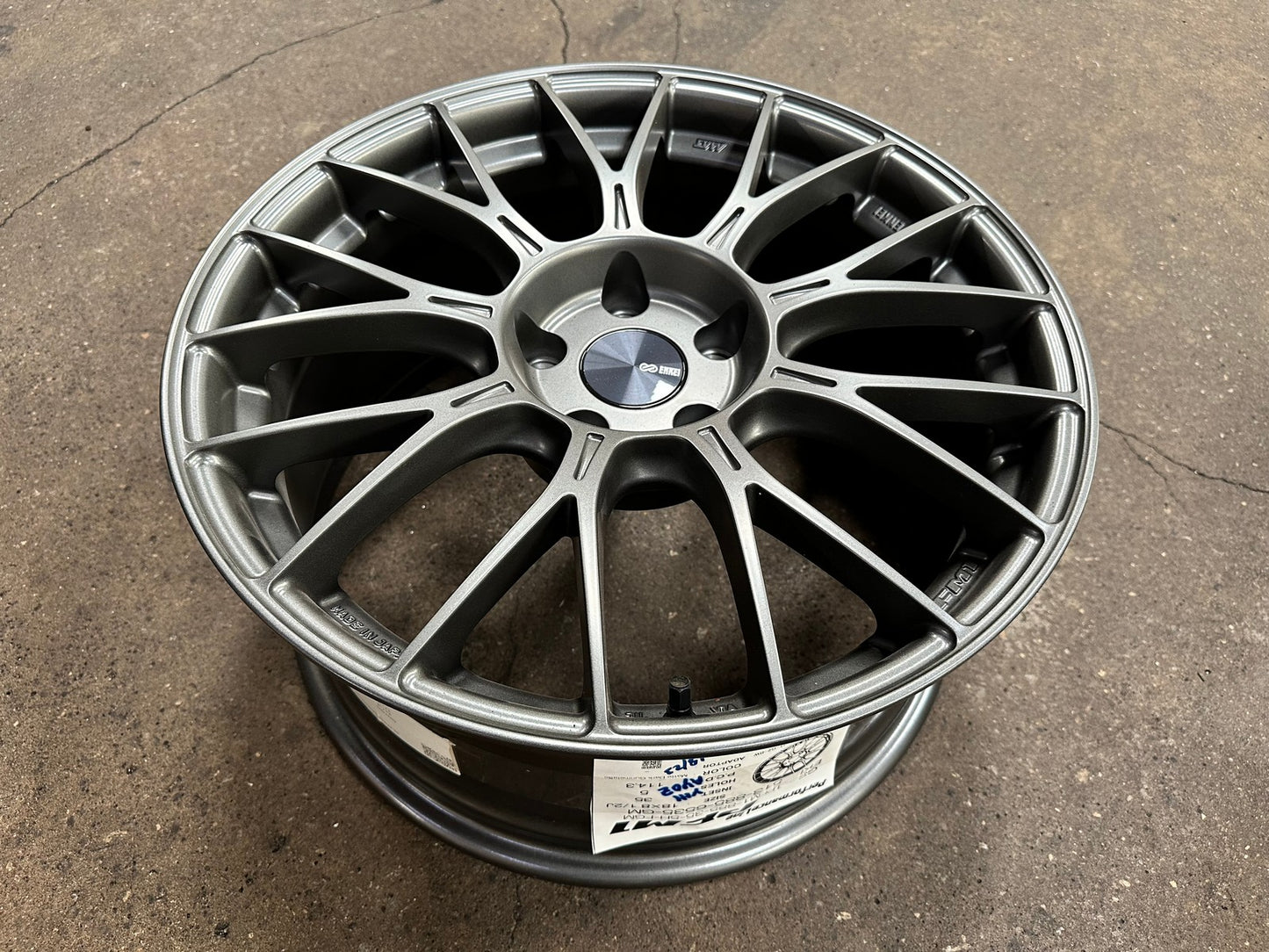 New 18X8.5 ET35 Enkei PFM1 Rim (4 wheel) Matt Gunmetal 5X114.3