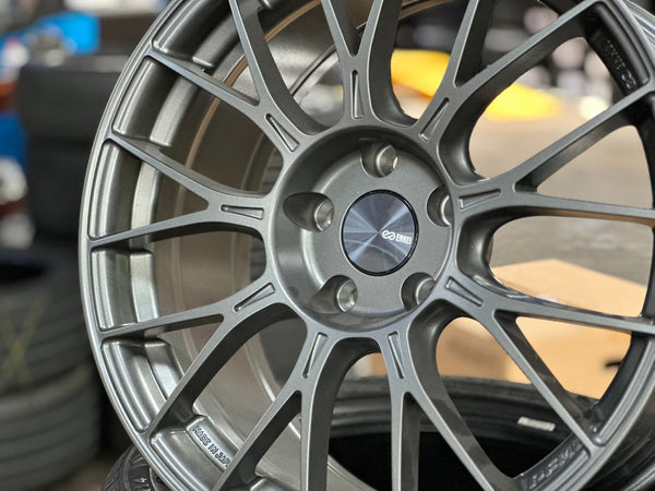 New 18X8.5 ET35 Enkei PFM1 Rim (4 wheel) Matt Gunmetal 5X114.3