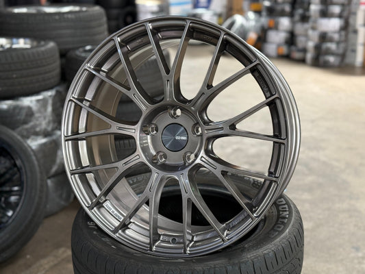 New 19X8.5 ET35 Enkei PFM1 Rim (4 wheel) Gloss Gunmetal 5X114.3