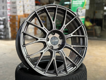New 19X8.5 ET35 Enkei PFM1 Rim (4 wheel) Gloss Gunmetal 5X114.3