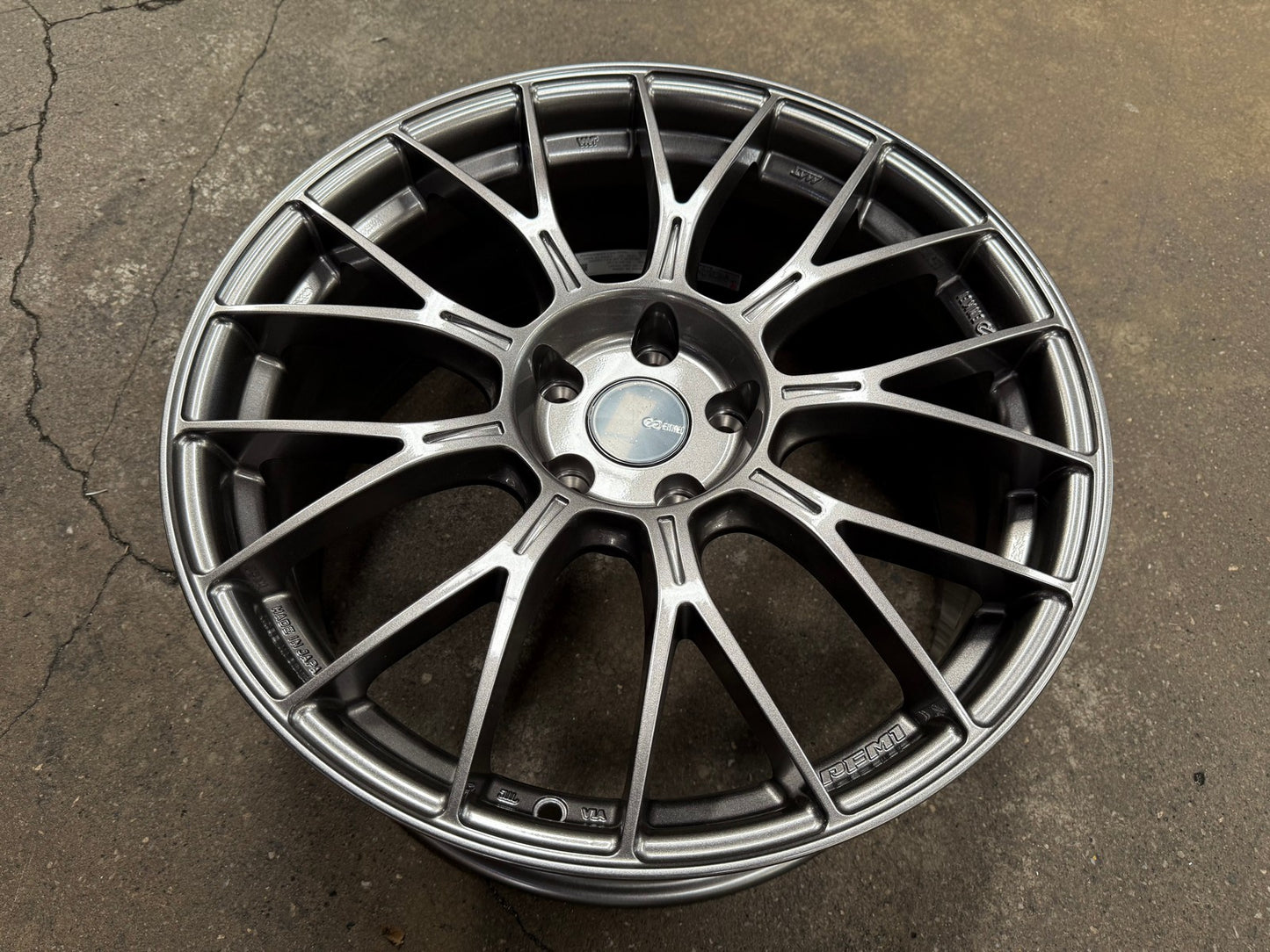 New 19X8.5 ET35 Enkei PFM1 Rim (4 wheel) Gloss Gunmetal 5X114.3