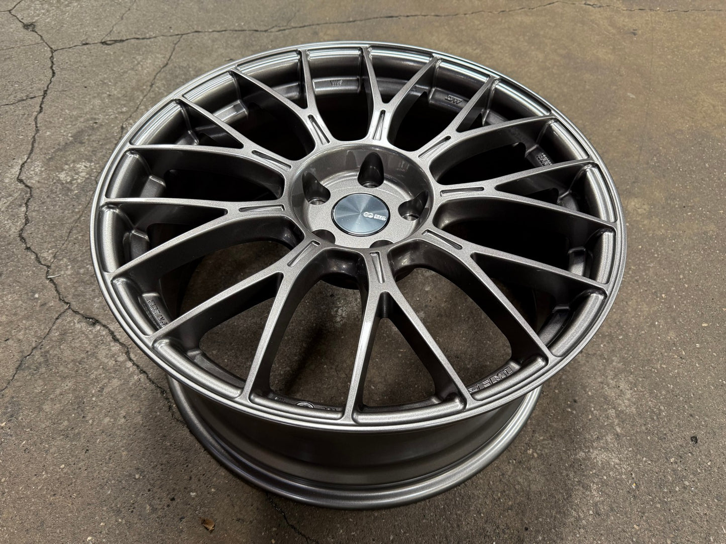 New 19X8.5 ET35 Enkei PFM1 Rim (4 wheel) Gloss Gunmetal 5X114.3