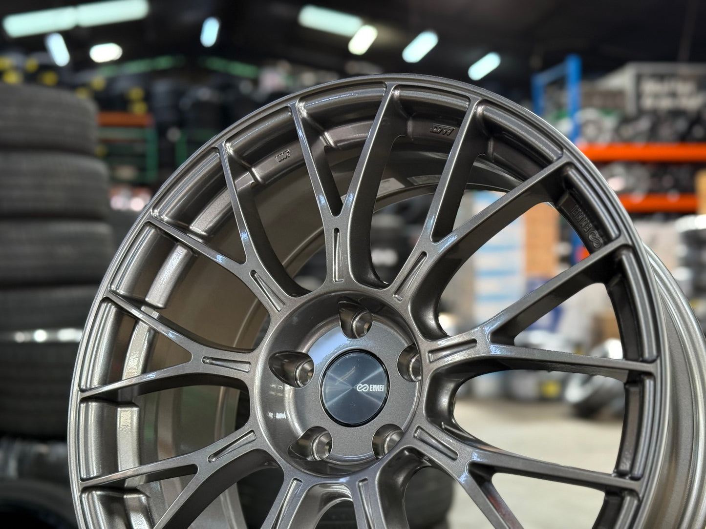 New 19X8.5 ET35 Enkei PFM1 Rim (4 wheel) Gloss Gunmetal 5X114.3