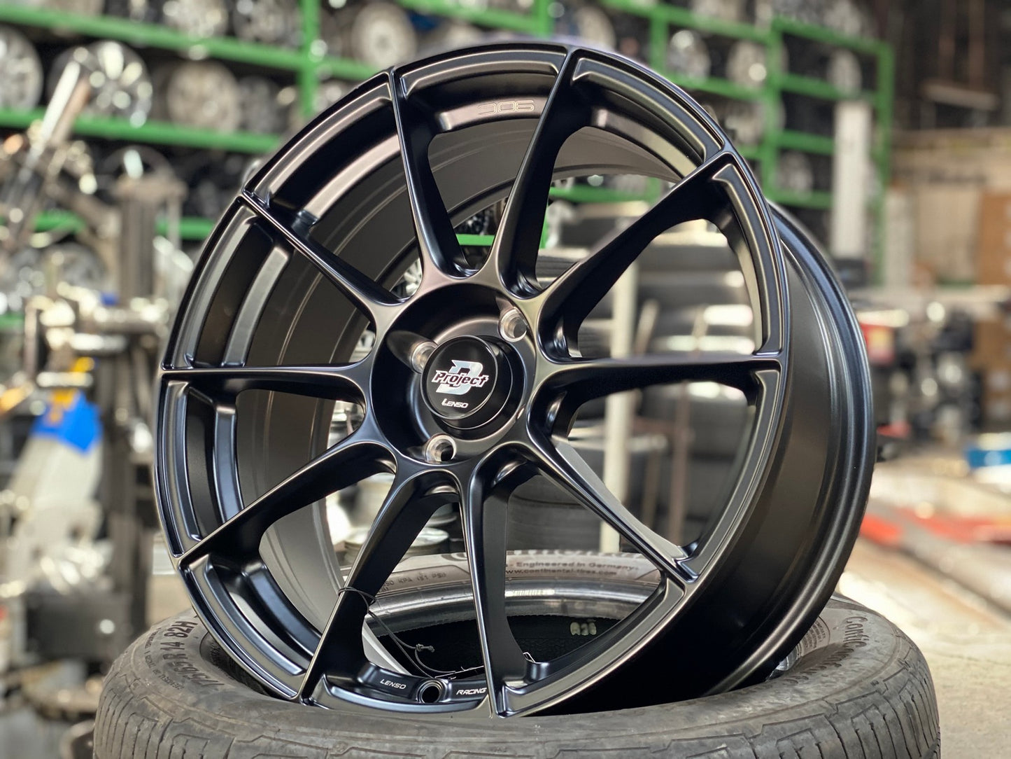 New 17X7 ET35 Lenso Climax Rim (4 wheel) Matt Black 4X100