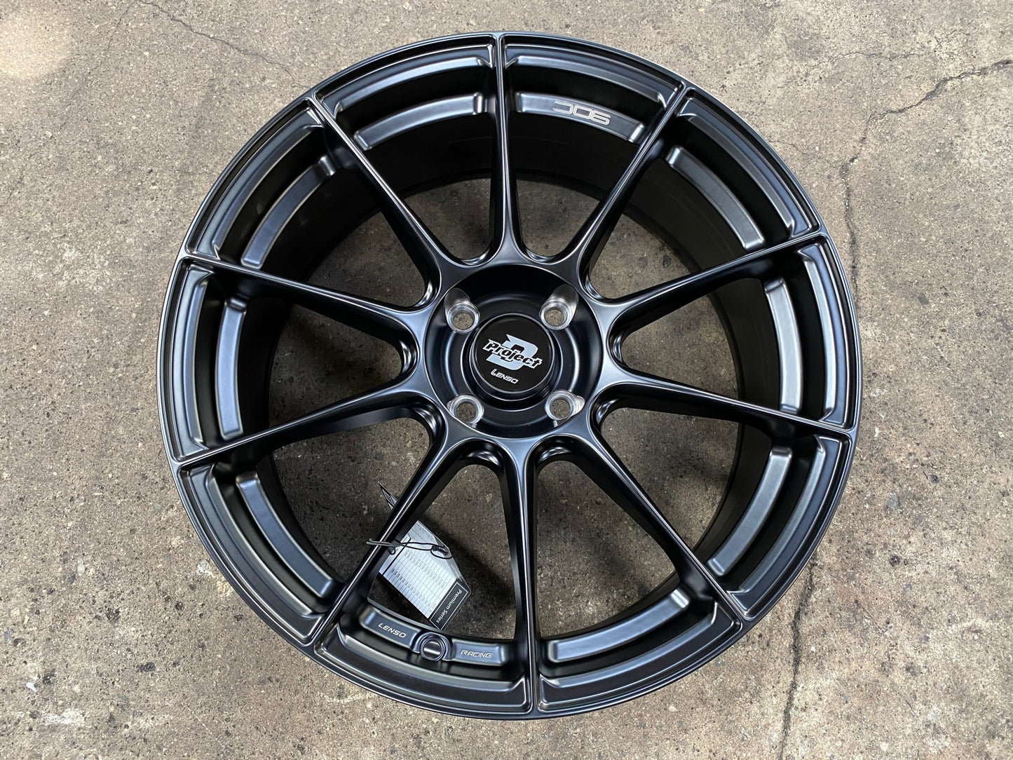 New 17X7 ET35 Lenso Climax Rim (4 wheel) Matt Black 4X100