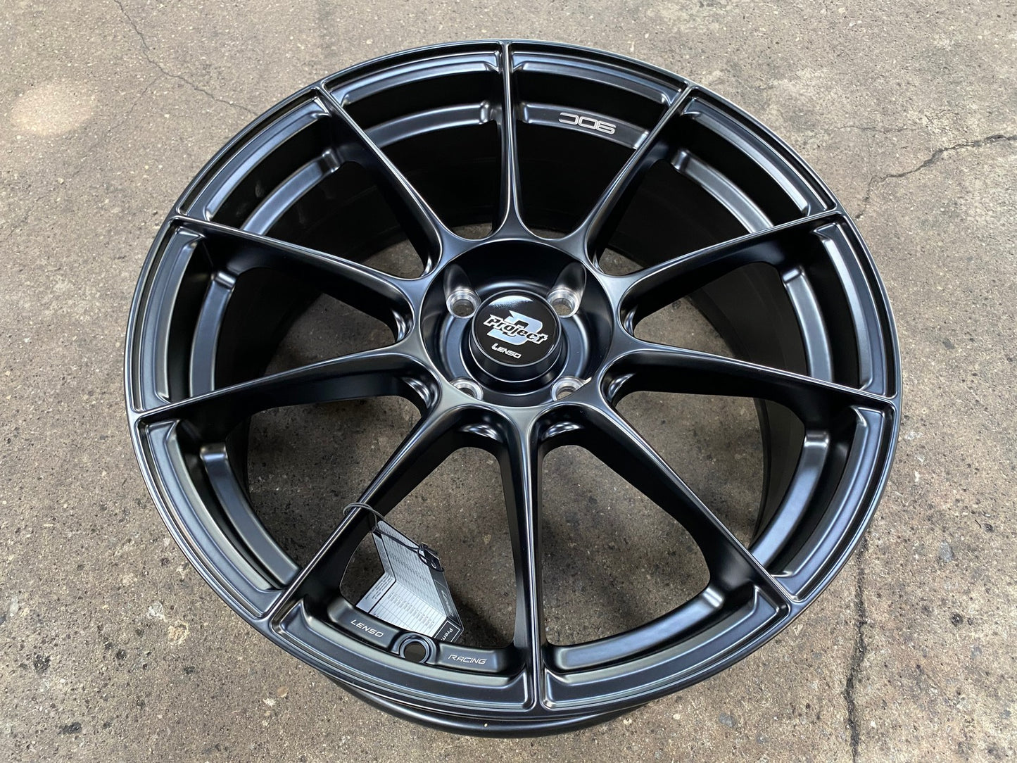 New 17X7 ET35 Lenso Climax Rim (4 wheel) Matt Black 4X100