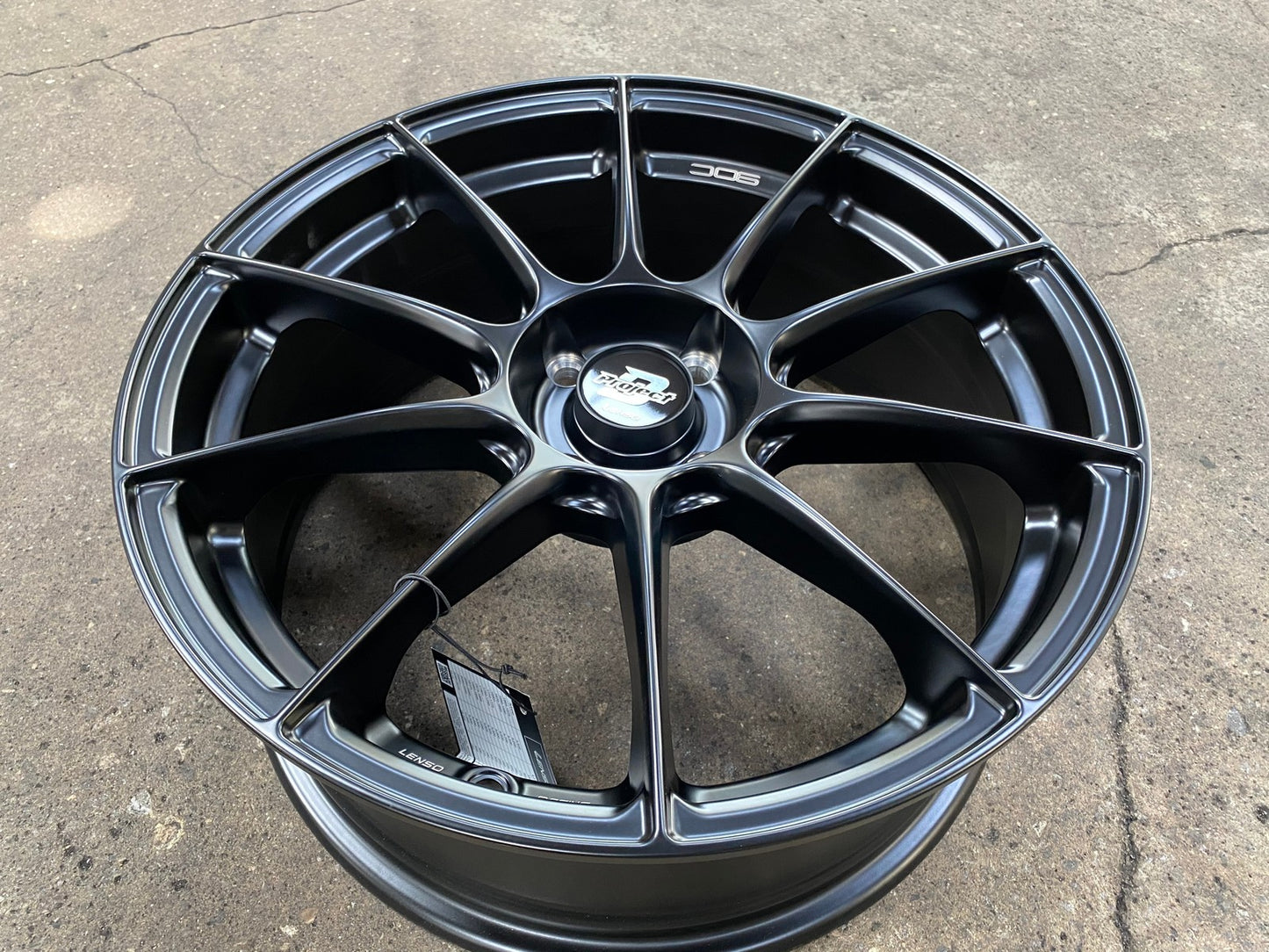 New 17X7 ET35 Lenso Climax Rim (4 wheel) Matt Black 4X100