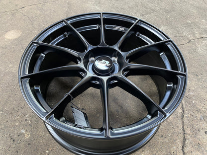 New 17X7 ET35 Lenso Climax Rim (4 wheel) Matt Black 4X100